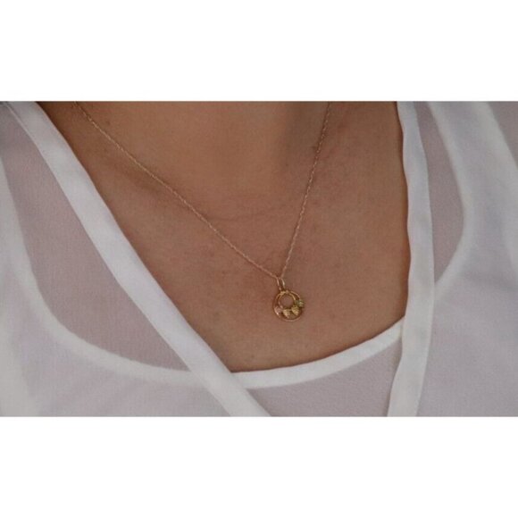 10k Yellow Gold Black Hills Gold Necklace 18" Chain - Picture 2 of 8